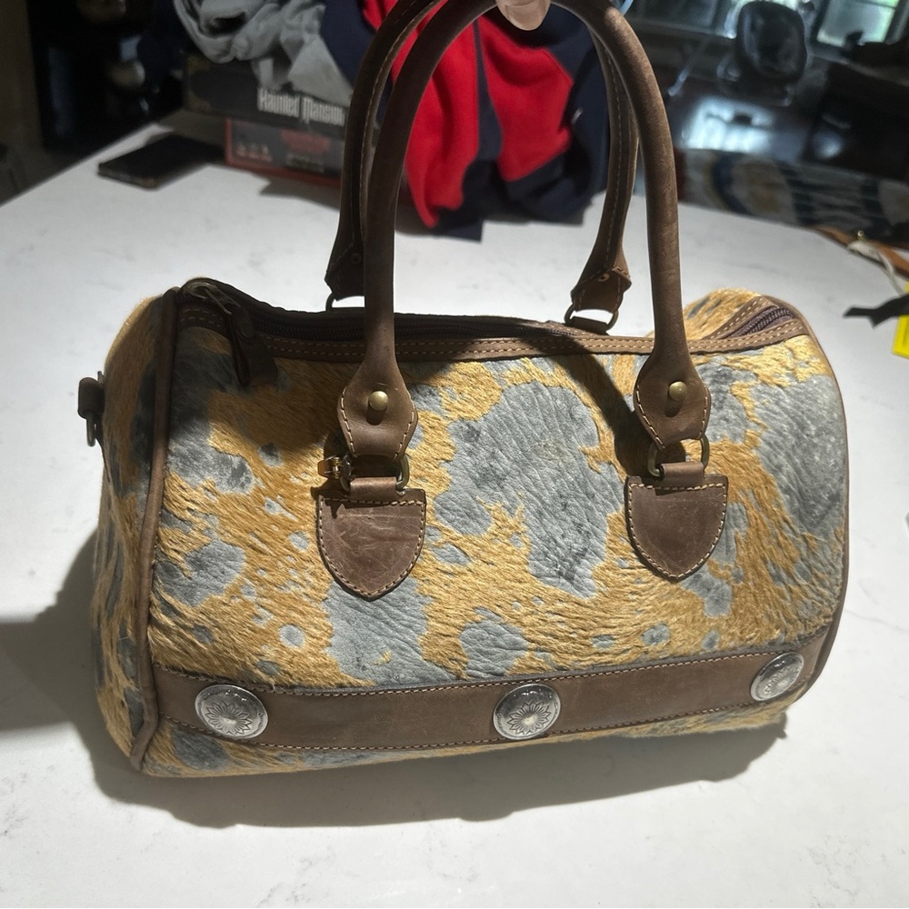 Brown and Gray Women's Bag